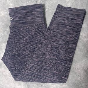 Lululemon purple-grey marbled leggings capri
